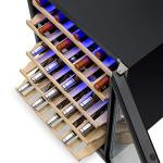 Black Stainless Steel Dual Zone Wine Fridge