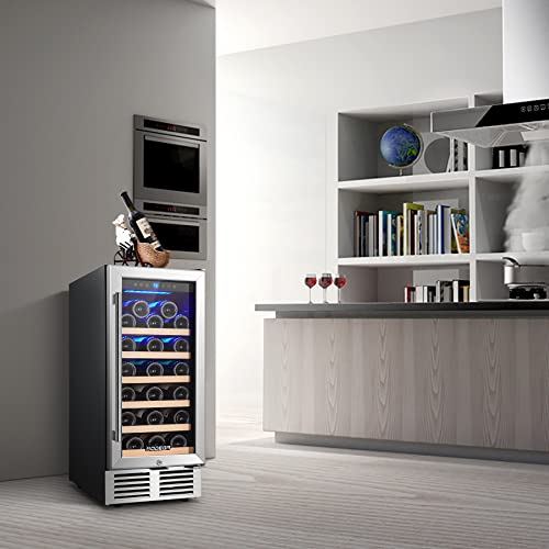 15" Bodega Wine Fridge, 31-Bottle Capacity & Digital Control