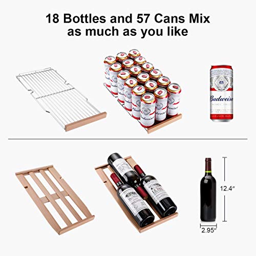 COLZER Dual Zone Under Counter Wine Fridge