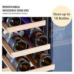Kalamera 18-Bottle Wine Cooler with Stainless Steel Door