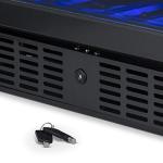 Black Stainless Steel Dual Zone Wine Fridge