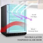 Lanbo 52 Bottle Under Counter Compressor Wine Cooler Refrigerator