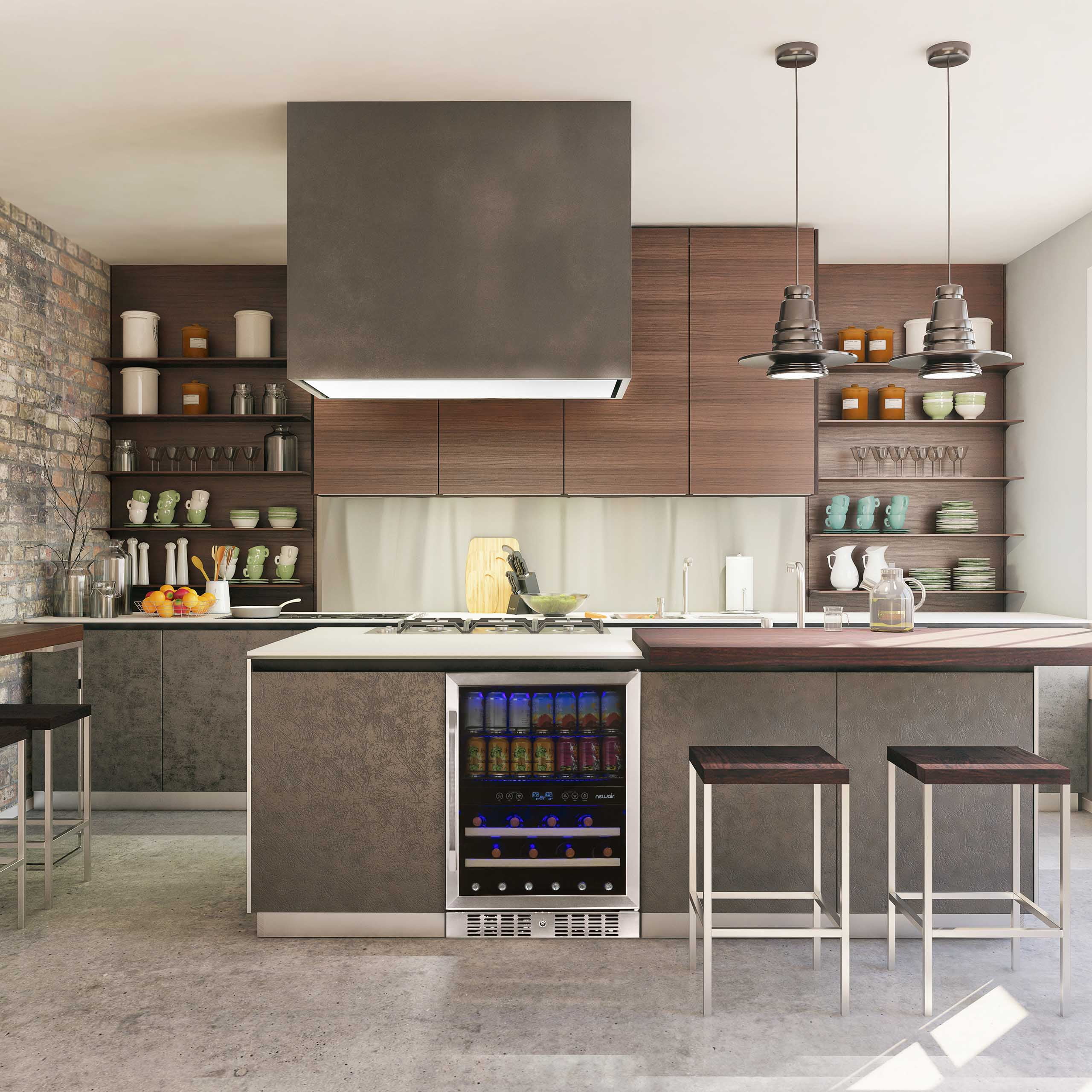 Newair 24" Wine & Beverage Fridge -AWB-400DB