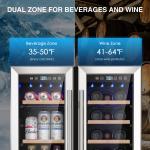 24" Dual Zone Wine Fridge Built-in/Under-Counter