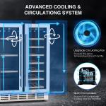 24" Dual Zone Wine Fridge Built-in/Under-Counter