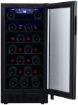 Edgestar 25-Bottle Single Zone Wine Cooler - Black