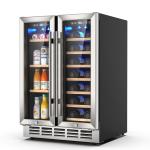 24" Dual Zone Wine Fridge Built-in/Under-Counter