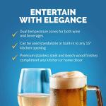 NewAir Dual Zone Drink Fridge | 9 Bottle, 48 Can