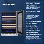 SUENO 24" Dual Zone Wine and Beverage Cooler