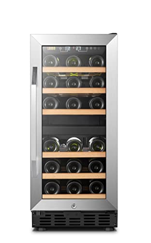 15" Dual Zone Wine Fridge, 28 Bottles