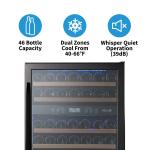 NewAir Dual Zone Wine Fridge - 46 Bottles