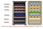 20" Compressor Wine Cooler - Dual Zone, 52 Bottles