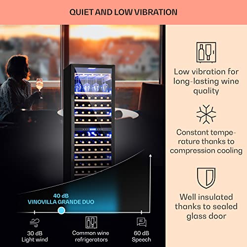 Klarstein Dual Zone Wine Cooler 165 Bottles