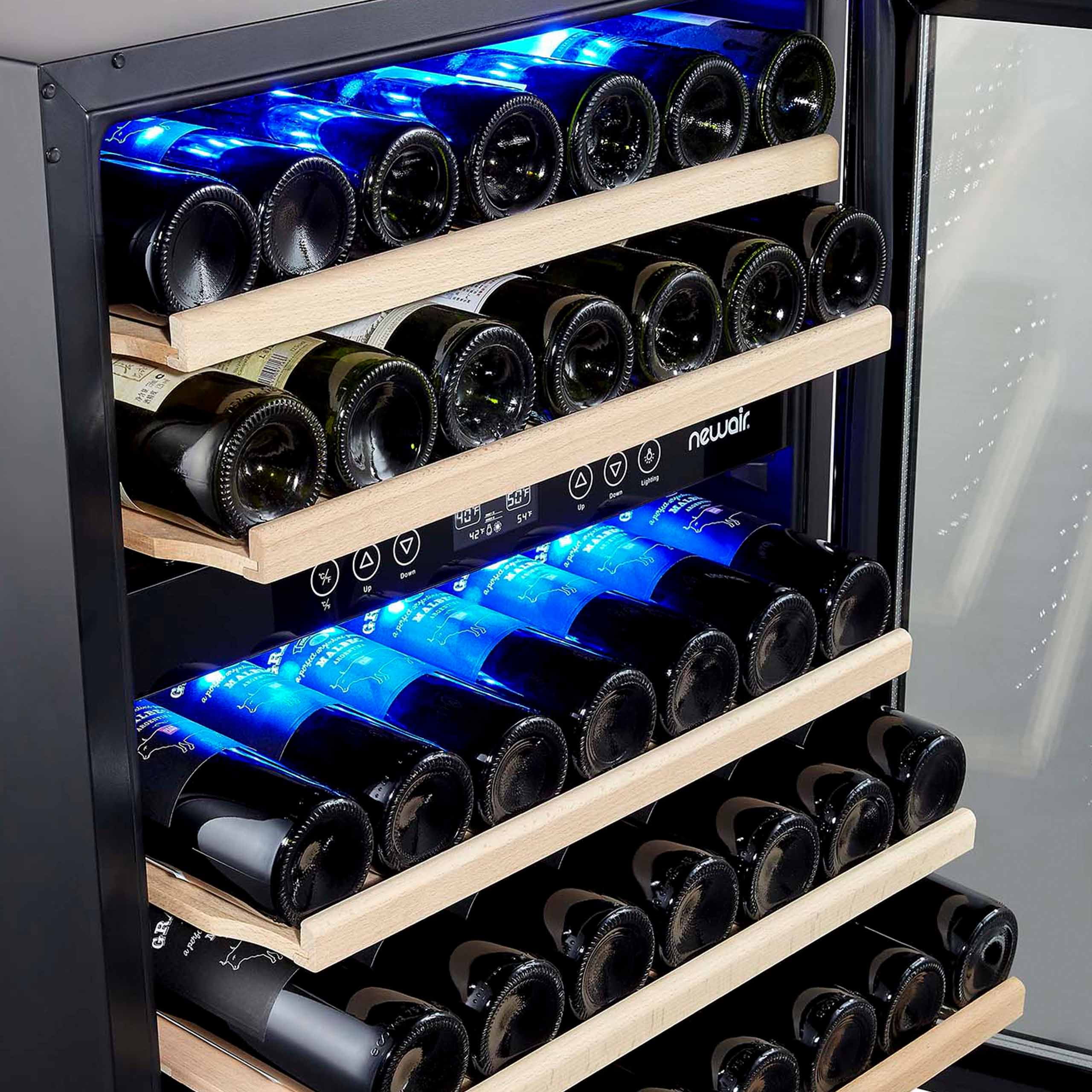 NewAir Dual Zone Wine Fridge - 46 Bottles