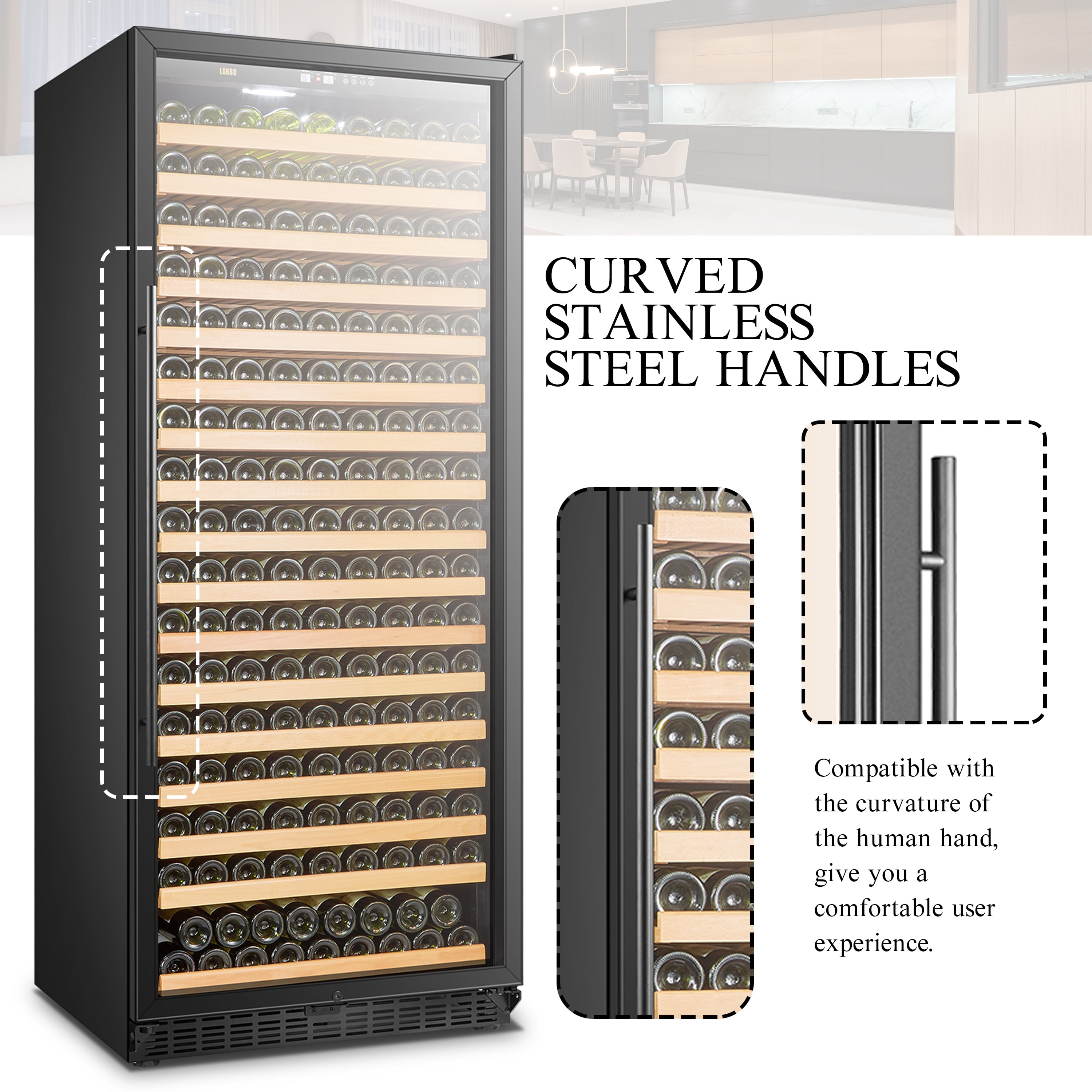 Lanbo 289 Bottle Single Zone Wine Cooler