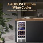 28-Bottle Dual Zone Wine Fridge with Glass Door