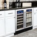 24'' Dual Zone Wine Beverage Cooler Built-in/Freestanding