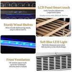 28-Bottle Dual Zone Wine Fridge with Glass Door