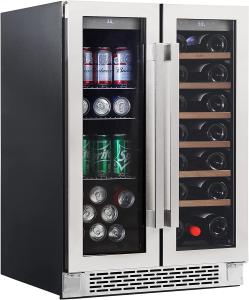 Cool Dual Zone Wine & Beverage Fridge - 24""