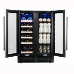 24'' Dual Zone Wine Beverage Cooler Built-in/Freestanding