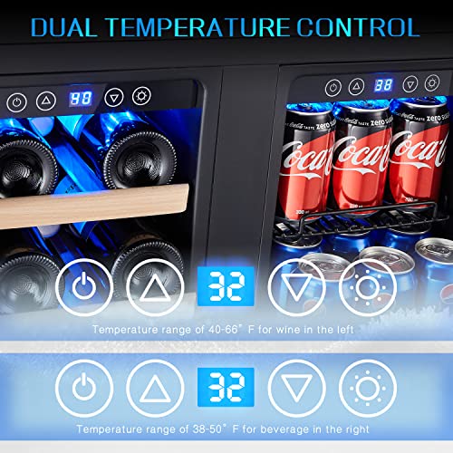 Kalamera Dual Zone Wine and Beverage Fridge