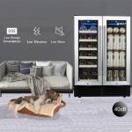 24'' Dual Zone Wine Beverage Cooler Built-in/Freestanding