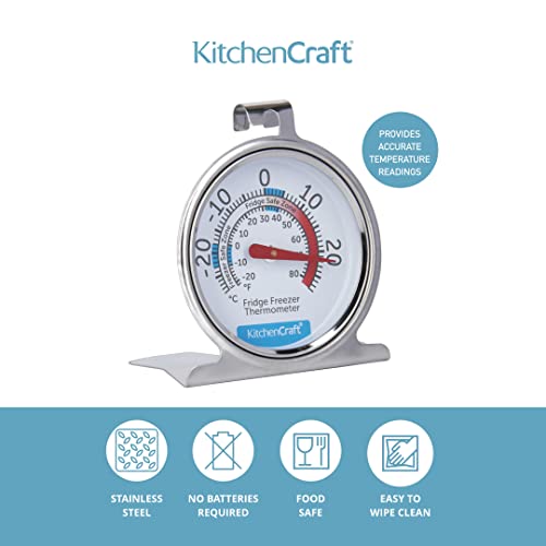 Stainless Steel Wine Fridge Thermometer