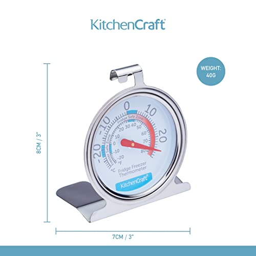 Stainless Steel Wine Fridge Thermometer