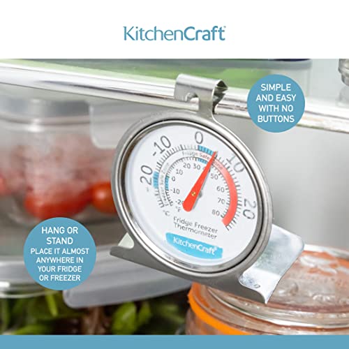 Stainless Steel Wine Fridge Thermometer
