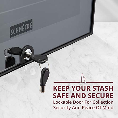 SCHMECKE 18 Bottle Wine Fridge with Lock