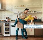 Tylza 30-Bottle Dual Zone Wine Fridge