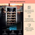 Klarstein Wine Cooler with Glass Door - 38 Bottles