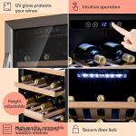 Klarstein Wine Cooler with Glass Door - 38 Bottles