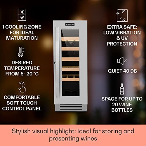 Klarstein Vinovilla Built-in Wine Cooler: 20 Bottles