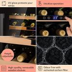 Klarstein Vinsider Built-in Wine Cooler: Onyx, 24 Bottles