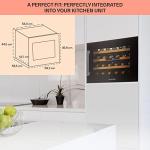 Klarstein Vinsider Built-in Wine Cooler: Onyx, 24 Bottles