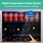 Dual Zone Wine & Beverage Fridge, 24 Inch