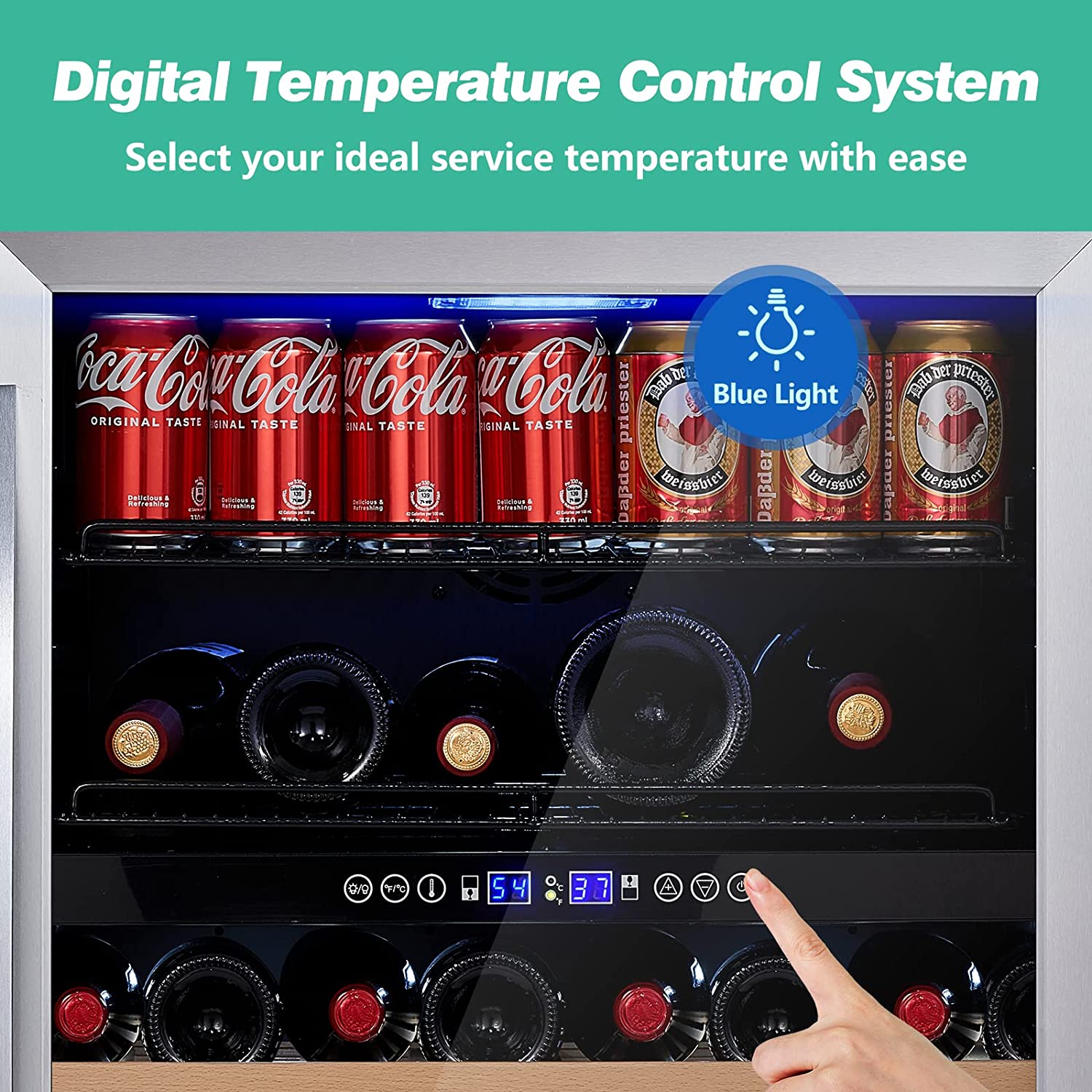 Dual Zone Wine and Beverage Fridge