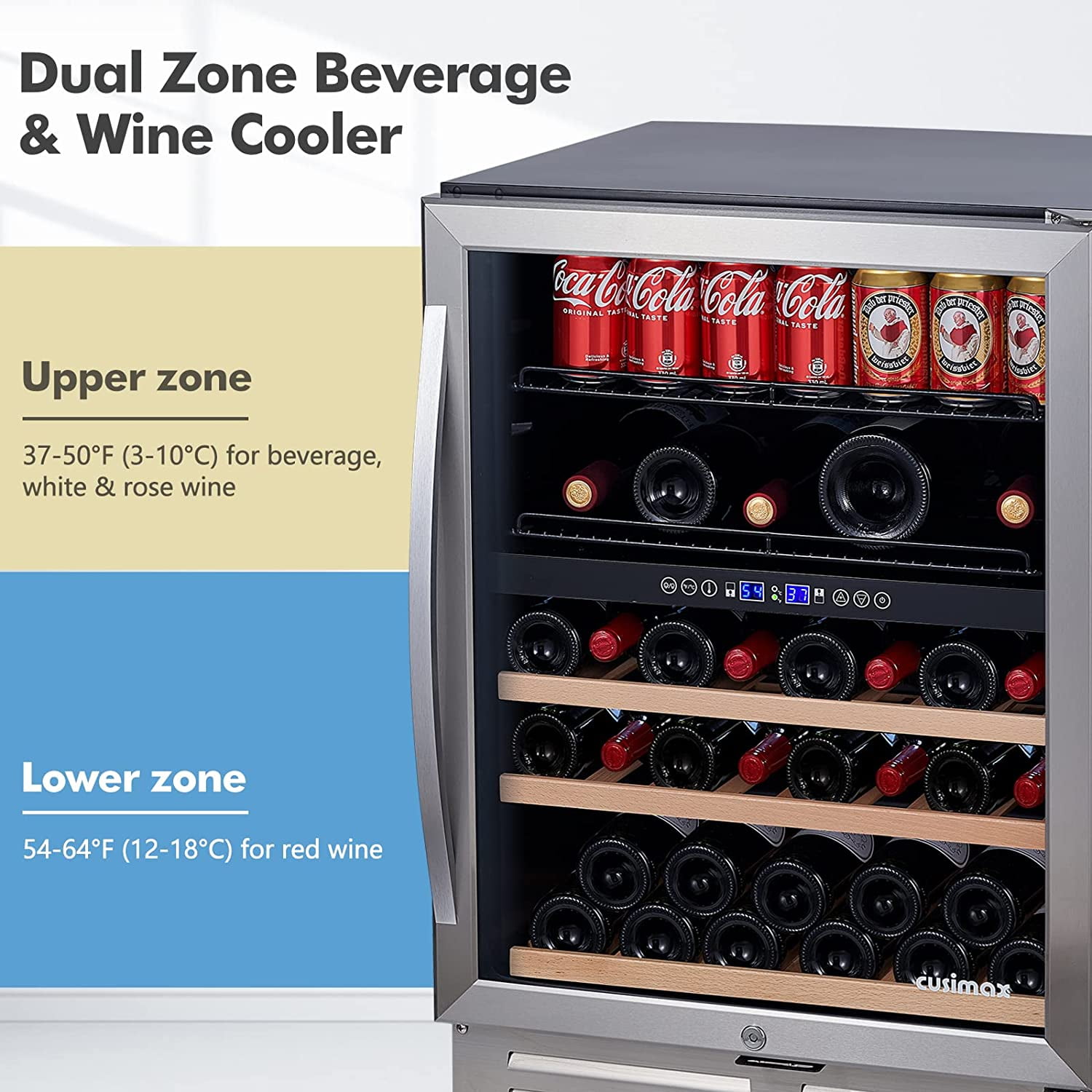Dual Zone Wine and Beverage Fridge
