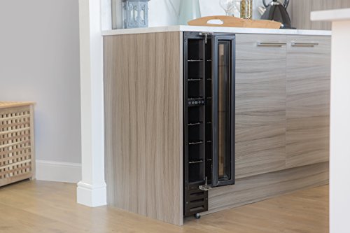 7 Bottle Black Glass Wine/Drinks Cooler by Russell Hobbs