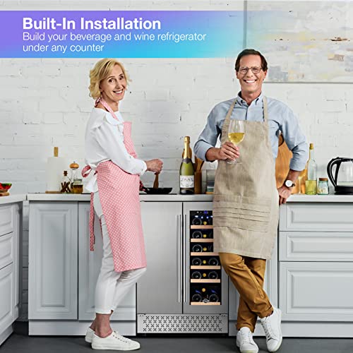 24-inch Dual Zone Wine and Beverage Cooler