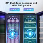 24-inch Dual Zone Wine and Beverage Cooler
