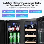 24-inch Dual Zone Wine and Beverage Cooler