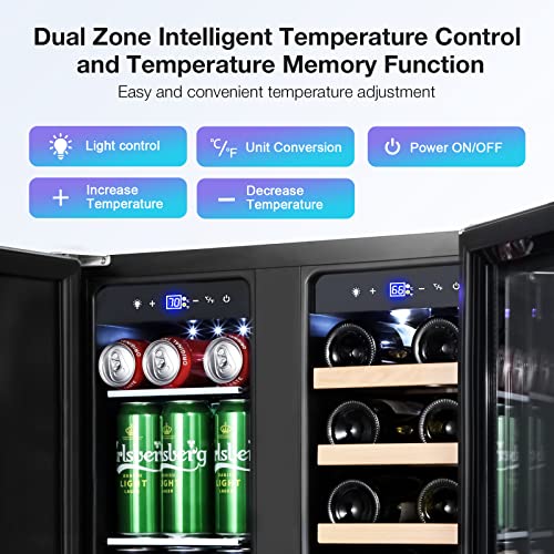 24-inch Dual Zone Wine and Beverage Cooler