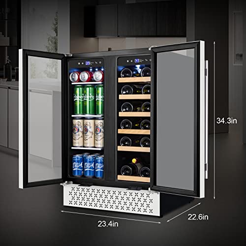 24" Dual Zone Wine & Beverage Cooler