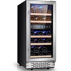 Phiestina 15 Inch Dual Zone Wine Fridge