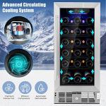 30-Bottle Wine Refrigerator with Temperature Control & Memory