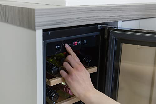 18 Bottle Wine Chiller with Glass Door
