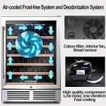 24" WiFi Wine Cooler, 52-Bottle Capacity