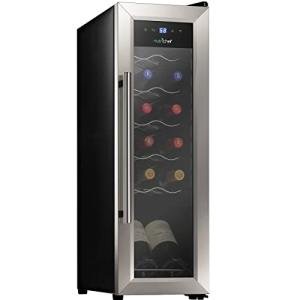 12 Bottle Mini Wine Fridge with Digital Control